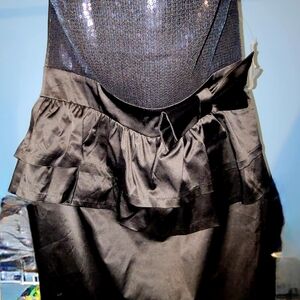 Forever 21 Black Iridescent Sequin Dress